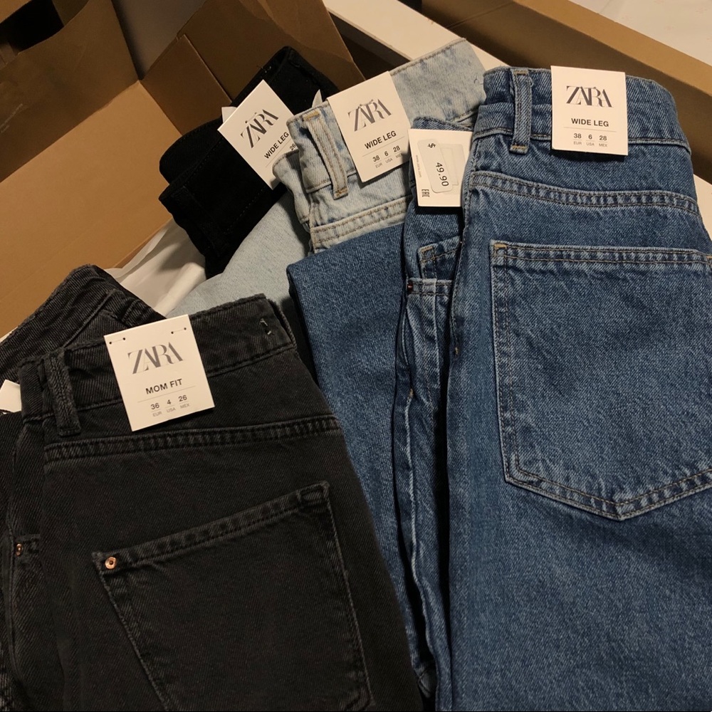NWT ZARA JEANS (SIZE 4-6) FOR SALE